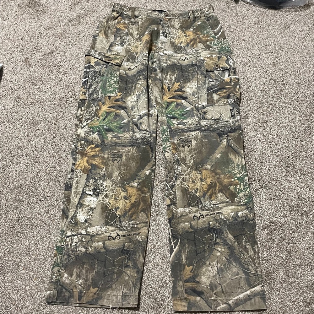 Midway USA RealTree Edge Camo Hunting Cargo Pants Men's 34x34